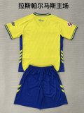 25/26  Las Palmas Home  Kids Kits 1:1 Quality  Soccer Jersey