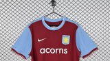2009/2010 Aston Villa Home Retro 1:1 Quality Soccer Jersey