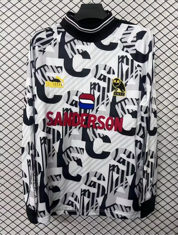 1993  Sheffield Wednesday Goalkeeper Long sleeve Fans Retro  1:1 Quality Soccer Jersey
