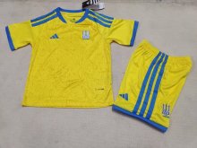 26/27 （2026）Ukraine  Home Kids 1:1 Quality Soccer Jersey