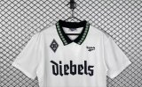 1995/1996 Monchengladbach Home White Fans Retro 1:1 Quality Soccer Jersey