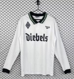 1995/1996 Monchengladbach Home White  Long sleeve Fans Retro 1:1 Quality Soccer Jersey