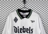 1995/1996 Monchengladbach Home White  Long sleeve Fans Retro 1:1 Quality Soccer Jersey