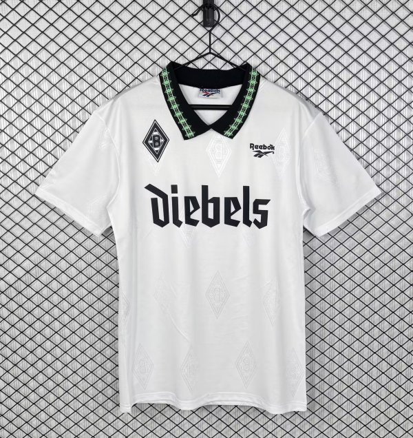 1995/1996 Monchengladbach Home White Fans Retro 1:1 Quality Soccer Jersey