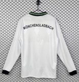 1995/1996 Monchengladbach Home White  Long sleeve Fans Retro 1:1 Quality Soccer Jersey