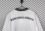 1995/1996 Monchengladbach Home White  Long sleeve Fans Retro 1:1 Quality Soccer Jersey