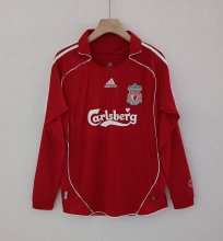2006/2008 Liverpool Home Long Sleeve Retro 1:1 Quality  Soccer Jersey