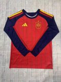 26/27（2026) Spain  Home  Long Sleeved  Fans 1:1 Quality Soccer Jersey