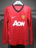 2012-2013 Manchester United Stadium Player version long sleeves 1:1 Quality Retro Soccer Jersey（球员版）