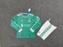 25/26 Liverpool Third Long sleeved Kids Kits 1:1 Quality Soccer Jersey