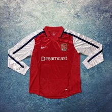 2000/2001 Arsenal Home Long Sleeve Retro 1:1 Quality  Soccer Jersey