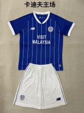 25/26 Cardiff City Home Kids Kits 1:1 Quality Soccer Jersey