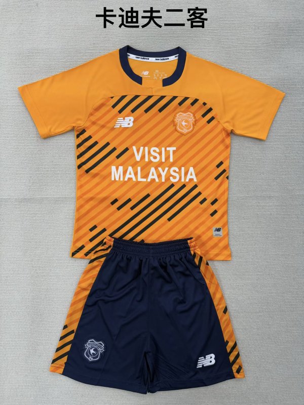 25/26 Cardiff City Third Kids Kits 1:1 Quality Soccer Jersey