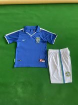 1997  Brazil Away Kids Retro 1:1 Quality Soccer Jersey
