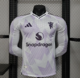 25/26 Manchester United Away Player Long Sleeve 1:1 Quality Soccer Jersey