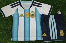 26/27（2026） Argentina Home 1:1 Kids Soccer Jersey