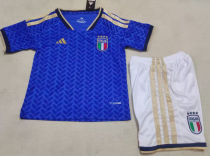 26/27（2026）Italy Home Kids 1:1 Quality Soccer Jersey