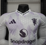 25/26 Manchester United Away Player Long Sleeve 1:1 Quality Soccer Jersey