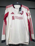 25/26 Liverpool  Away White Player long sleeve 1:1 Quality Soccer Jersey（球员版）
