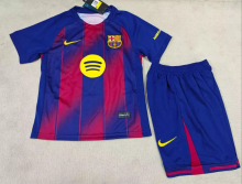 25/26 Barcelona Home  Kids Kits 1:1 Quality Soccer Jersey