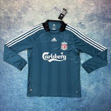 2008/2009 Liverpool  Away Long sleeve Retro 1:1 Quality Soccer Jersey