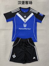 25/26  Hamburger Away  Kids Kits  1:1 Quality Soccer Jersey