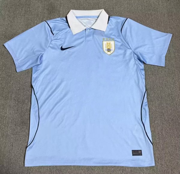 26/27（2026） Uruguay  Home  Fans 1:1 Quality Soccer Jersey