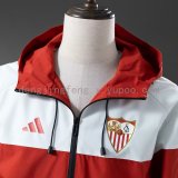 25/26 Sevilla Interchange Jacket Red White  Windbreaker