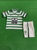 2003/2004 Sporting Lisbon Home Kids  Retro 1:1 Quality  Soccer Jersey