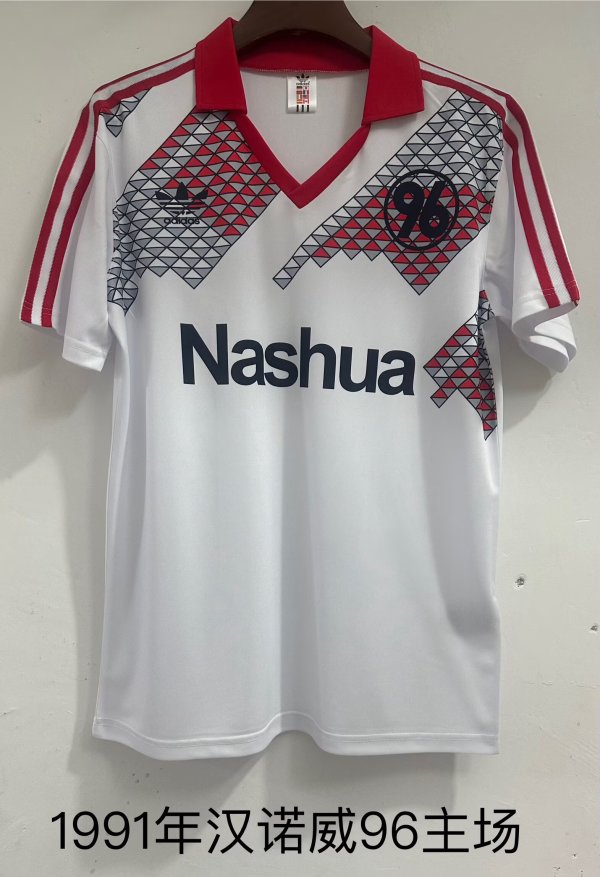 1991 Hannover 96  Home Fans Retro  1:1 Quality Soccer Jersey