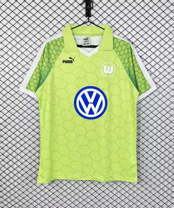 1997/1998 VfL Wolfsburg Home Fans Retro 1:1 Quality Soccer Jersey