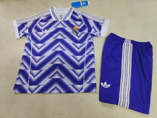 25/26 Real Madrid Special Edition  Kids Kits 1:1 Quality Soccer Jersey