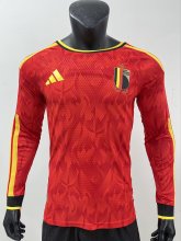 26/27(2026) Belgium Home Long  Player  1:1 Quality Soccer Jersey
