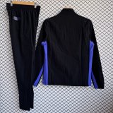 25/26 Barcelona Windbreaker Sets With pants   Black 1:1 Quality Soccer Jersey