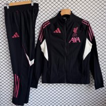 25/26  Liverpool  Windbreaker Sets With pants Black  1:1 Quality Soccer Jersey
