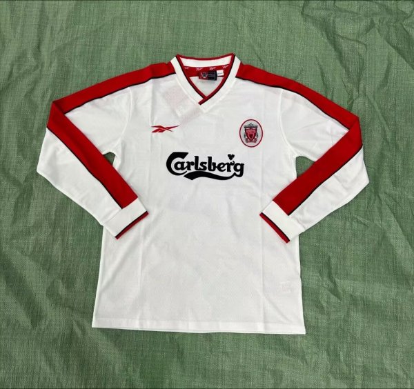1998/1999 Liverpool long Fans Retro 1:1 Quality  Soccer Jersey