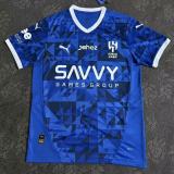 24/25 Al Hilal SFC Home Blue Fans  1:1 Quality Soccer Jersey
