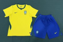 26/27（2026） Brazil Home  Kids 1:1 Quality Soccer Jersey