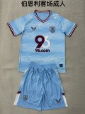 25/26  Burnley Away  Adult Kits 1:1  Quality  Soccer Jersey（成人套装）