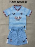 25/26  Burnley Away Kids Kits 1:1 Quality Soccer Jersey