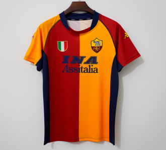 2001/2002 Roma Away Fans Retro 1:1  Quality Soccer Jersey