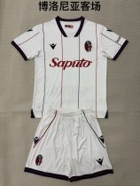 25/26 Bologna  Away Kids 1:1 Quality Soccer Jersey