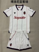 25/26 Bologna  Away Kids 1:1 Quality Soccer Jersey
