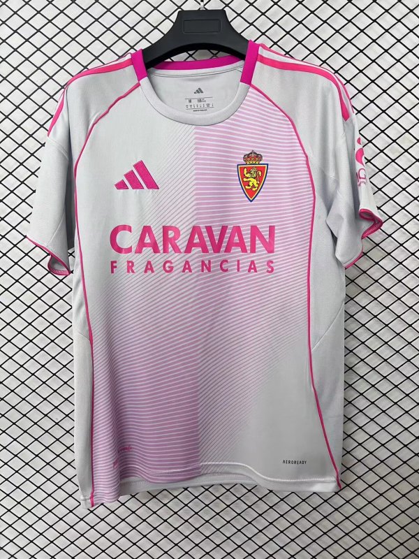 25/26  Real Zaragoza  Pink Fans 1:1 Quality Soccer Jersey