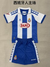 25/26 Espanyol  Away  Kids Kits  1:1 Soccer Jersey