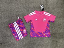 26/27（2026） Mexico Goalkeeper Pink Kids 1:1 Quality Soccer Jersey