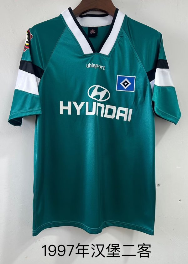 1997  Hamburger SV Third Fans Retro 1:1 Quality Soccer Jersey