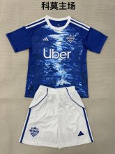 25/26 Como Home  Kids kits 1:1 Quality  Soccer Jersey