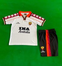 1998/1999  Roma Away Kids  Retro 1:1 Quality  Soccer Jersey
