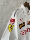 2026  Ferrari White polo Short Sleeve Racing Suit  1:1 Quality F1 Jerseys
